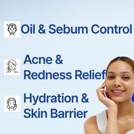 ISOI ACNI Dr. 1st Control Toner, Plant-Based Soothing Formula for Oily & Sensitive Skin, Total Sebum Care & Refreshing Hydration with Cooling Effect, Korean Skin Care (4.39 fl.oz/130ml)