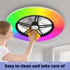 BAYSQUIRREL Alexa WiFi Low Profile Ceiling Fan with Light Flush