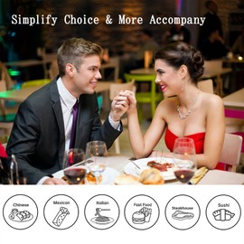 PTSHOW Valentines Day Gifts for Him Her Women Men, Steel Food Decision Dice for Couple Gifts Girlfriend Boyfriend Funny White Elephant Gifts