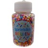 OnHoliday Blue Rainbow Sprinkles Cookie Decoration Jar Hanging Christmas Tree