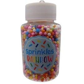 OnHoliday Blue Rainbow Sprinkles Cookie Decoration Jar Hanging Christmas Tree Ornament