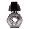 DuraChoice 1/4" Mini Brass Ball Valve - Chrome Plated Female