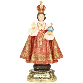 Cannan Niño De Praga 8.5" Divino Niño Jesus De Praga Religious Figure Infant Jesus of Prague