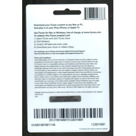 ITUNES Earbud Heart ( 2007 ) Foil Download Card ( $0 - NO VALUE )
