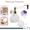 Flamingo Soap Dispenser with Pump for Bathroom or Kitchen Sink