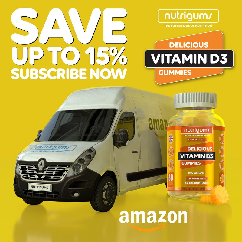 Vitamin D3 | 60 Lemon Flavour Gummies | Two Month