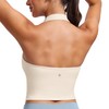CRZ YOGA Womens Butterluxe Halter Longline Sports Bra - Padded