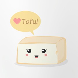 CafePress Kawaii Tofu Asking People To Love Tofu Drinking Gl Pint Glass, 16 oz. Drinking Glass