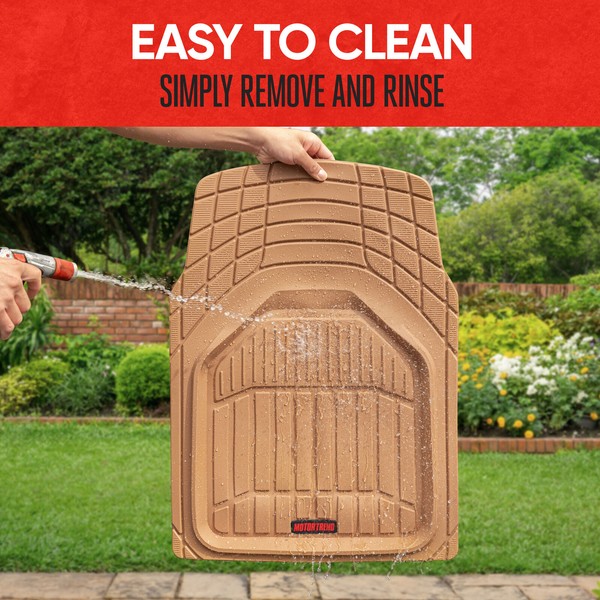 Motor Trend FlexTough Defender Car Floor Mats All Weather Front