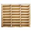 Lawei 24 Grid Wooden Cell Phones Storage Box, Desktop Mobile