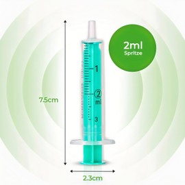 MedixX Disposable Syringes 2 ml without Needles in Various Sizes for Hobby and DIY Syringes Individually Sterile Packed in Practical Sliding Seal Bag (10 x 2 ml)