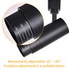Ajbvp 5CCT LED Track Lighting Heads 12W Dimmable,Zoomable Beam15°/24°/36°/45°/60°,2700K/3000K/3500K/4000K/5000K,Single Circuit