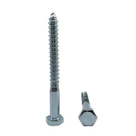 (Pack of 8) DIN 571 Galvanised Steel Hexagon Wood Screws M12 x 120 mm Hex Screw Key Screws Allen Carriage Screws (8, M12 x 120 mm)