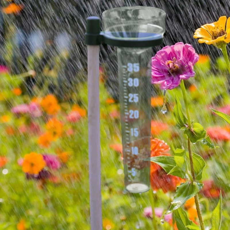 LimCryspp 3Pieces Outdoor Rain Gauge - Rain Gauge | Rain