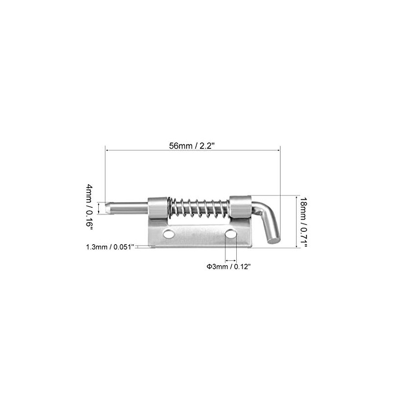 sourcing map Pack of 5 201 Stainless Steel Furniture Window