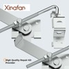 Xinafan Barn Door Jamb Latch, Zink-Plated Barn Sliding Door Hardware