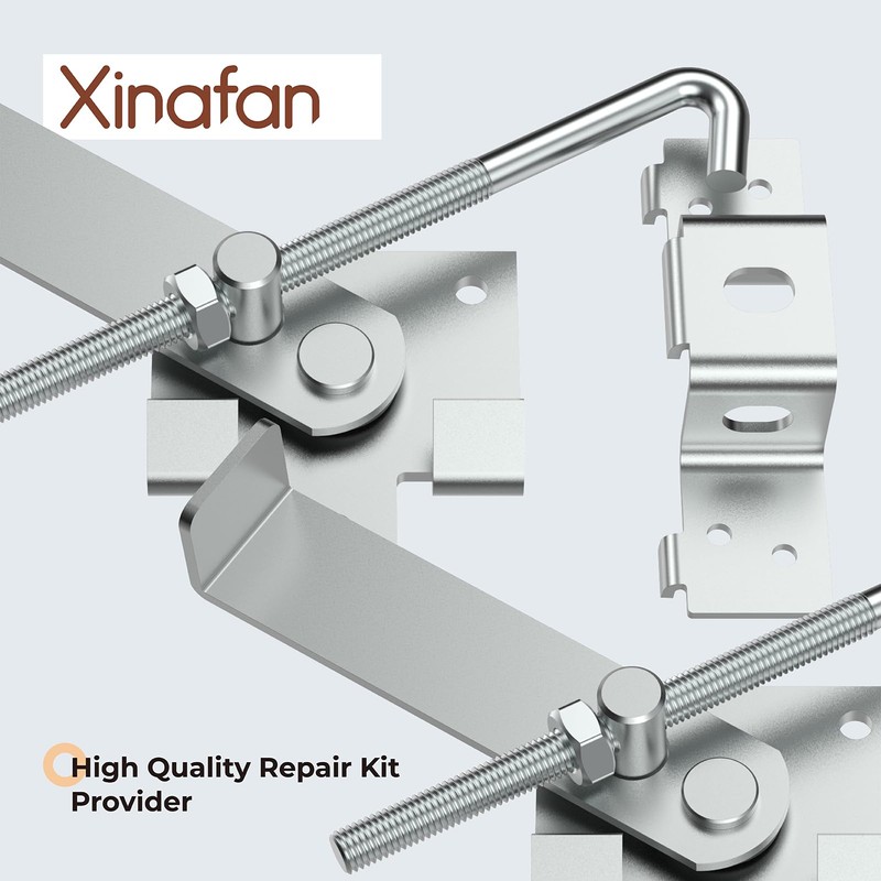 Xinafan Barn Door Jamb Latch, Zink-Plated Barn Sliding Door Hardware
