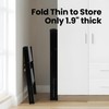 FAHKNS Black 2 Step Ladder, Aluminum Light Folding 2 Step