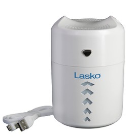 Lasko UH150 Small Ultrasonic Cool Mist Personal Humidifier for Travel, Office, Desktop, 400 ml