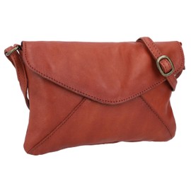 Gusti Karisma Women's Leather Shoulder Bag Vintage Dark Brown Leather, brown