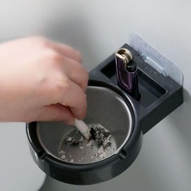 Stainless Steel Household Standing Ashtray Ashtray Bin White - 1P 2ea