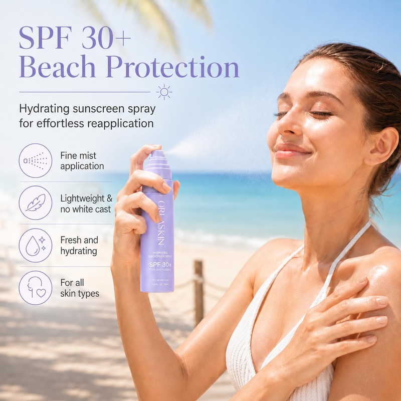 ORLASKIN Hawaiian Sunscreen Spray SPF 30-Waterproof Body & Face Sunscreen