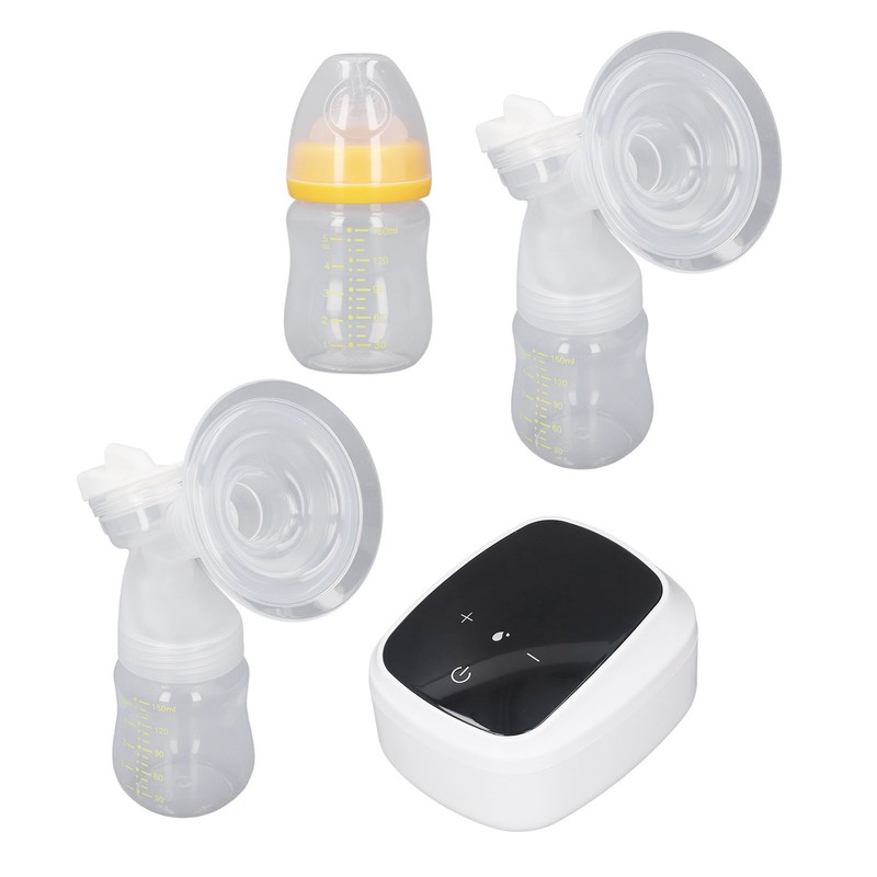 Electric Double Breastfeeding Pump 5 Levels Suction Less Noise Rechargeable