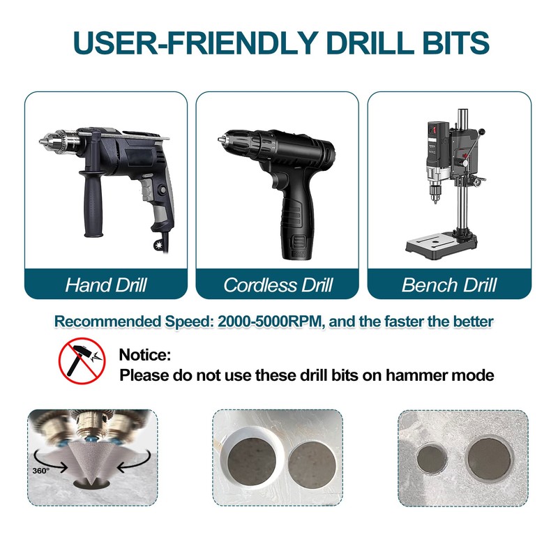 MINLAYCUT Diamond Beveling Chamfer Bits 35mm Diamond Cone Tile Bit