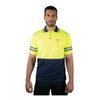 First Class Two Tone Polyester Polo Shirt with Reflective Stripes