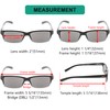 Eyekepper 5 Pack Reading Sunglasses for Men Grey Tinted Lens
