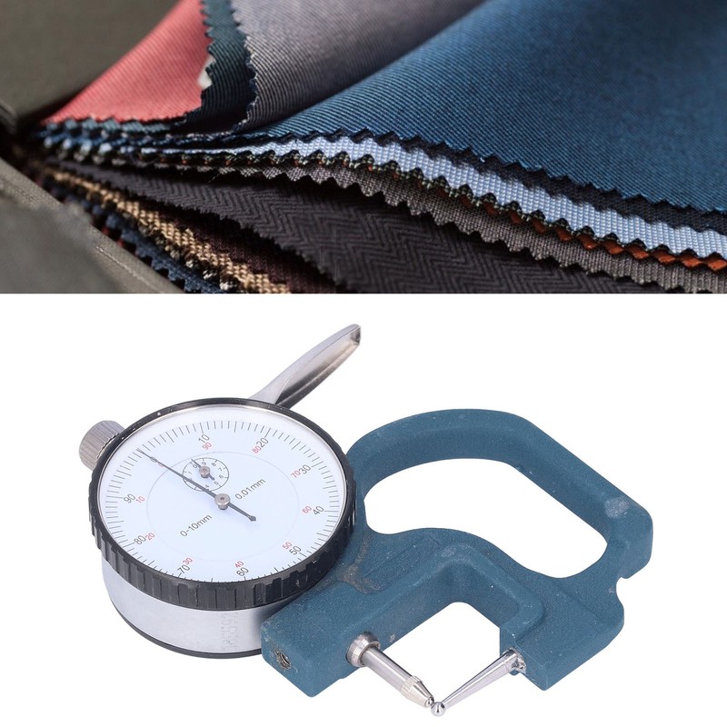 Thickness Gauge High Accuracy Round Dial Thickness Measuring Tool Aluminum