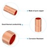 PATIKIL Copper Fittings 8mm Inner Diameter Copper Coupling Fittings 12pcs
