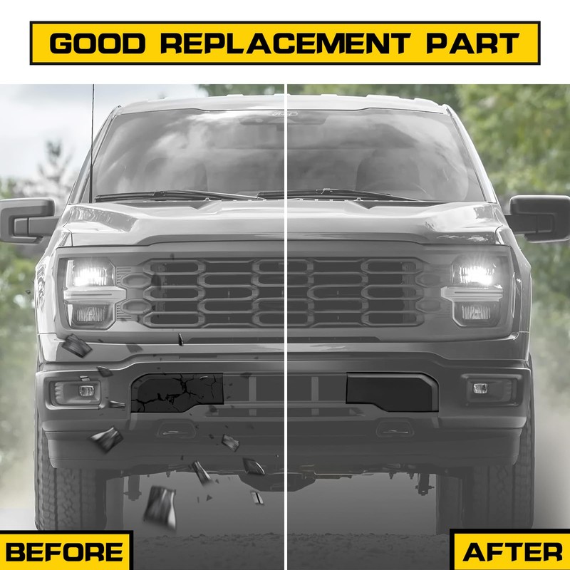 HSUTVXPRO Front Bumper Grill Inserts Trim Cover for F150 2024