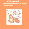 Pack of 24 Easter Stencils Set, Stencils Easter, Plastic Drawing