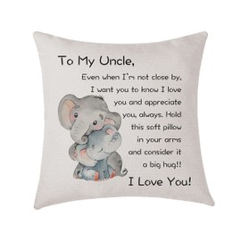 AMZKWY Uncle Gifts From Niece Nephew Cute Family Presents Cushion Cover Throw Pillow Cover Birthday Gifts Thanksgiving Gifts Xmas Gifts for Uncle (Uncle)