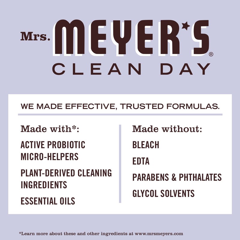 Mrs. Meyer's Clean Day's Probiotic Daily Shower Spray Cleaner, Made