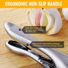 3-in-1 Garlic Press with Silicone Peeler – Stainless Steel Garlic