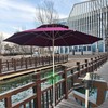 WujinJoy Heavy-Duty Patio Umbrella Clamp Stand - Adjustable Metal Umbrella