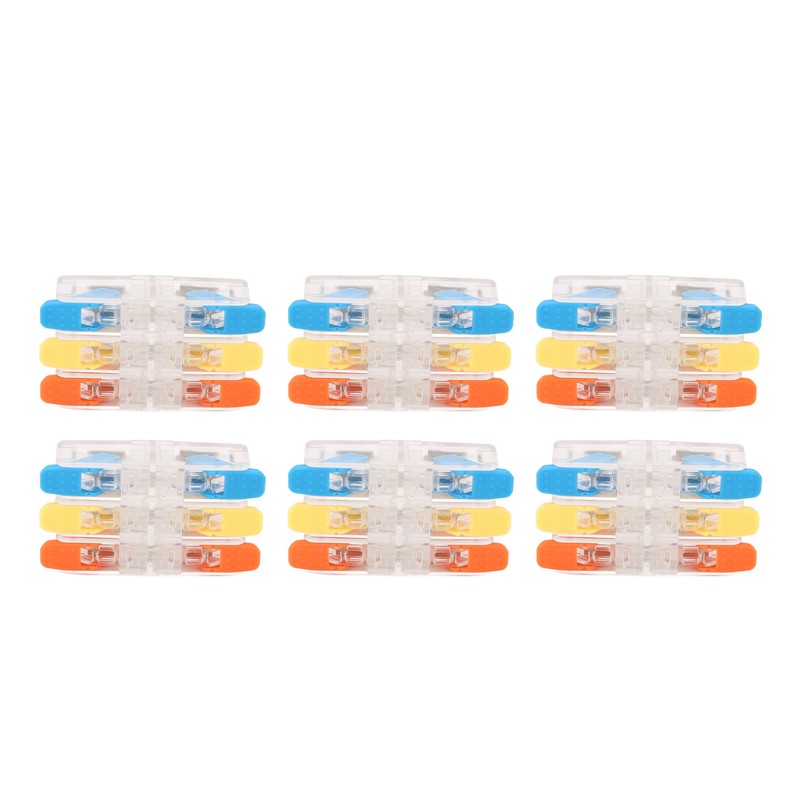 10Pcs Lever Wire Connector Electrical Quick Wiring Connect Inline Splicing