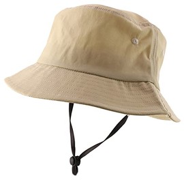 Armycrew Oversized Waterproof Lightweight Fisherman Bucket Hat with Chin Cord - Beige - 2XL
