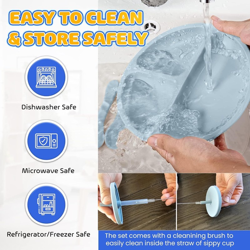 Silicone Baby Feeding Set | 10 Piece Baby Led Weaning