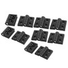 Sourcingmap Black 56mm x 45mm Reinforced Plastic Door Bearing Hinge