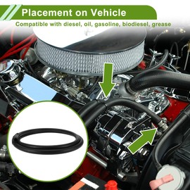 HOPESPANNER Universal 8ft Fuel Hose 1/2"ID Fuel Line Hose 0.94"OD Fuel Hose Vacuum Hose Automotive Fuel Hose NBR Rubber 1 Pcs