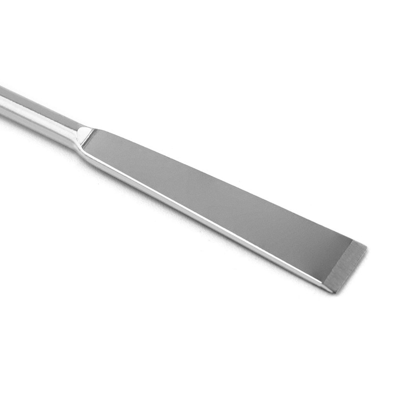QWORK Stainless Steel Laboratory Spatula Laboratory Double Scraper, 200 mm,