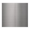 40-Pack 3"x6" Brushed Silver Aluminum Peel and Stick Tile Backsplash