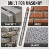 SDS Plus Masonry Drill Bit Set for Concrete, Brick &
