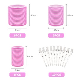 Hair Rollers, 28 Pieces Hair Rollers Large Curls Hair Curls Without Heat Hair Curler with 10 Pieces Clips for Different Hair Lengths