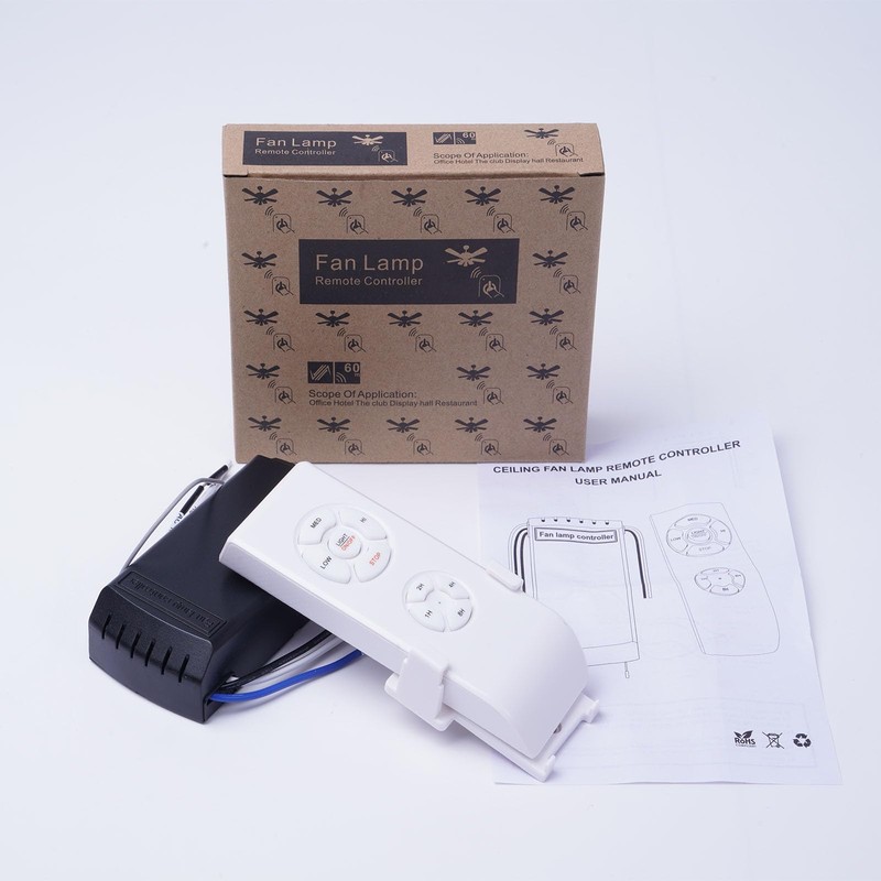 KPIBEST Ceiling Fan Remote Control Kit, Small Size Universal Ceiling