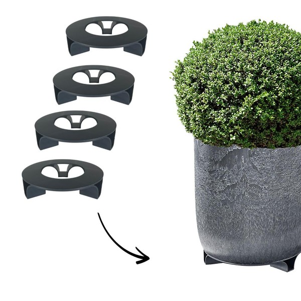 terraced® - Set of 4 - Flower Pot Saucers -