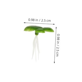 Kisangel 6 Pack Fake Floating Duckweed for Aquarium Pond Natural Looking Artificial Plants Fish Tank Accessories Decor